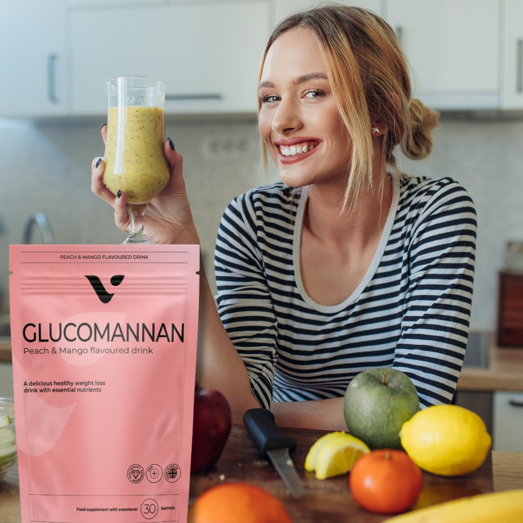 Glucomannan Slimming Fiber Drink – Natural Appetite Control (30 Sachets)