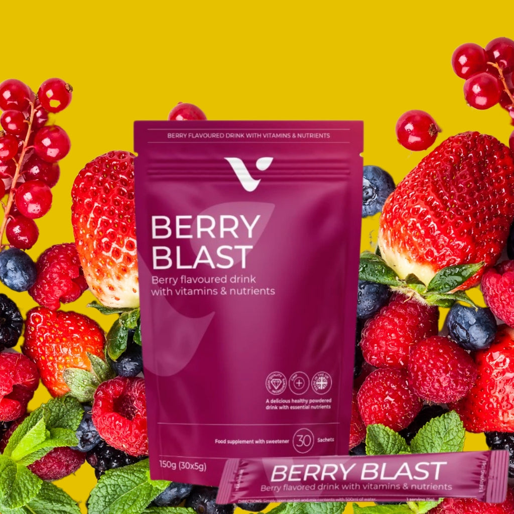 Berry Blast Energy Drink – Appetite Control & Clean Energy Boost (30 Sachets)